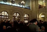 Cérémonie à la synagogue de la Victoire