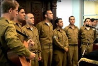 Inauguration d'une synagogue et d'un Séfèr Tora de l'armée