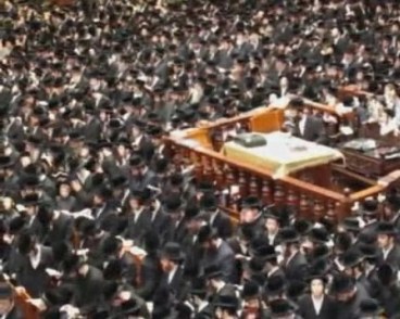 Les Sélihote avec le Rabbi de Belz