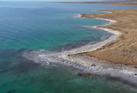 La Mer morte vue à partir d'un drone