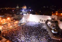 Impressionnant : Rassemblement gigantesque au Kotel