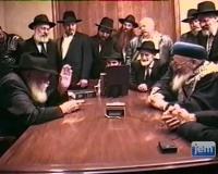 Le Rav Mordékhaï Eliahou chez le Rabbi