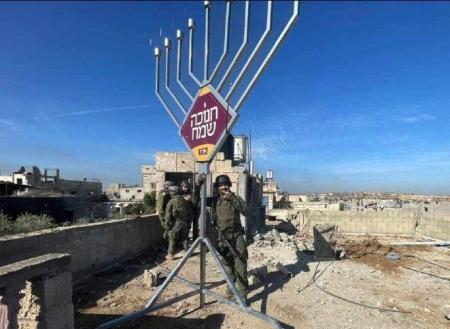 La première 'Hanoukia de Gaza