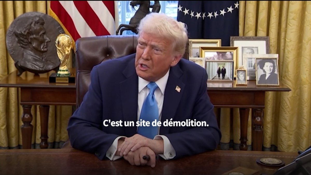 Donald Trump :  Gaza est un gros tas de gravats.