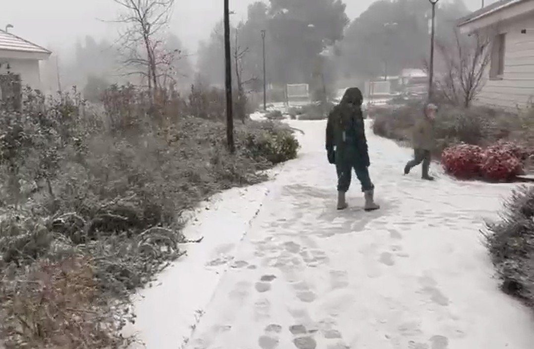 Neige en Israël