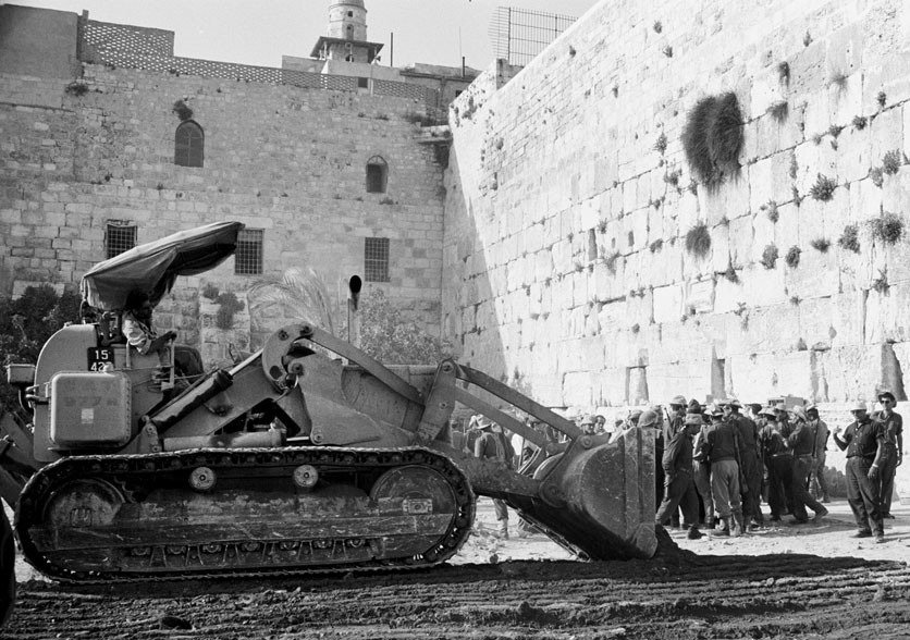 L'esplanade du Kotel juste après la guerre des six jours