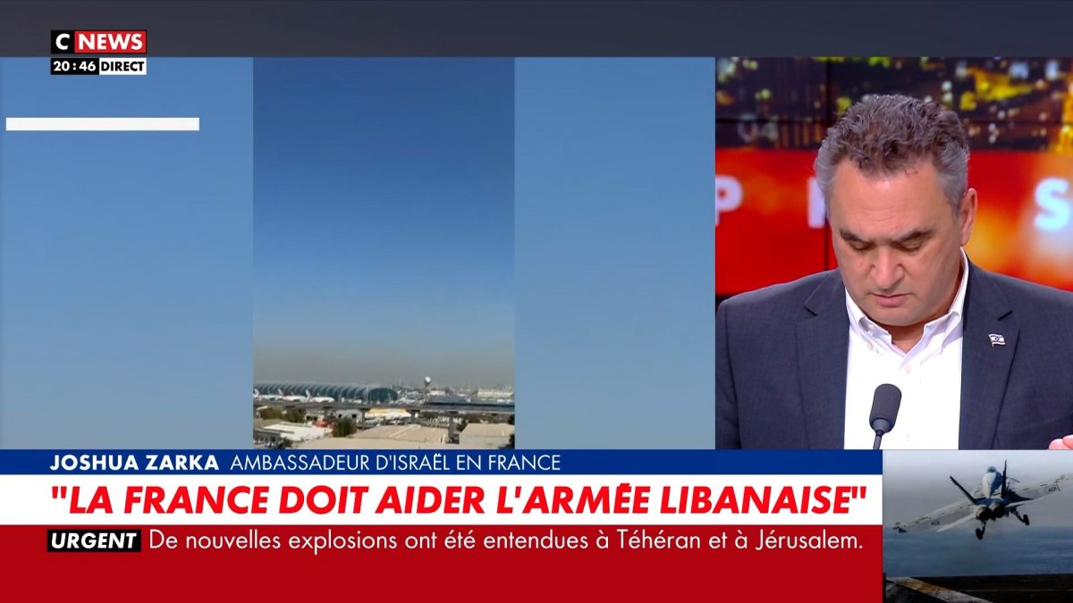Plusieurs alertes missiles pendant l'interview de l'ambassadeur d'Israël sur Cnews