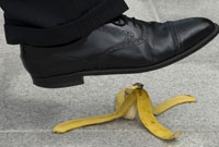 Attention, peau de banane !