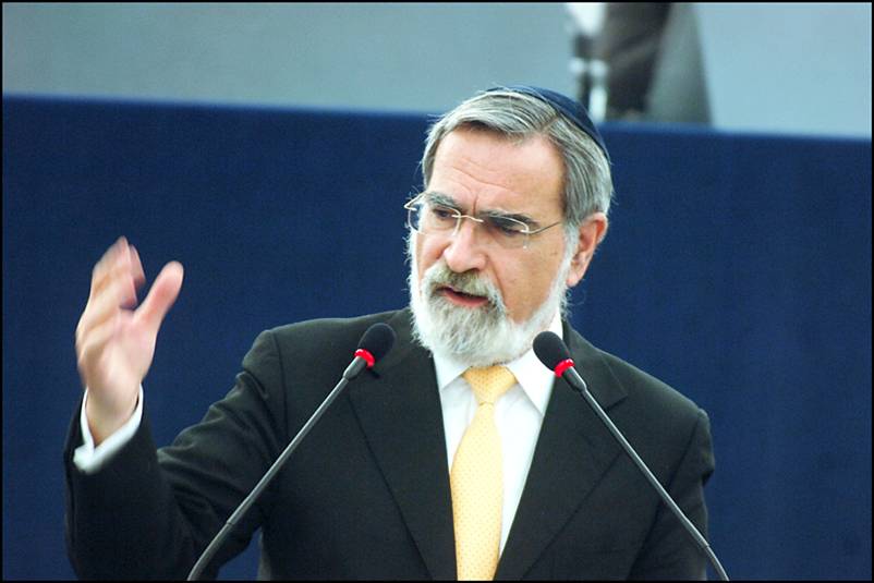 Le grand rabbin britannique Jonathan Sacks 