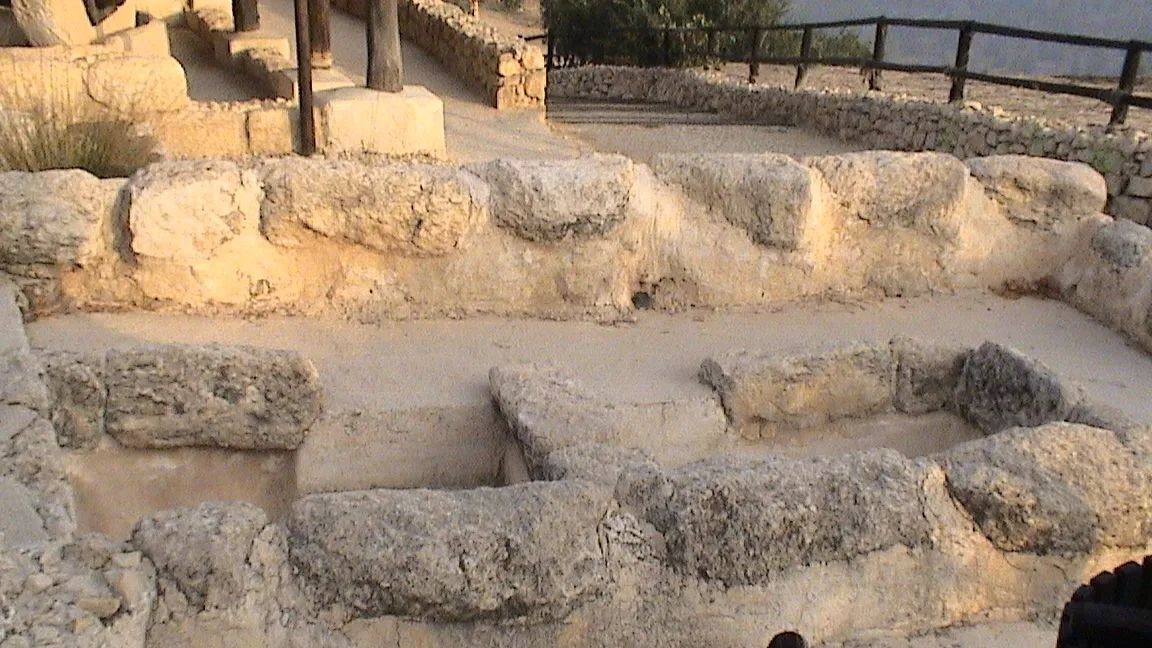 Reconstitution d'un pressoir à vin