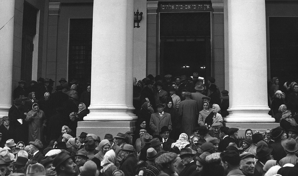 La synagogue chorale de Moscou en 1963, lors de Yom Kippour.