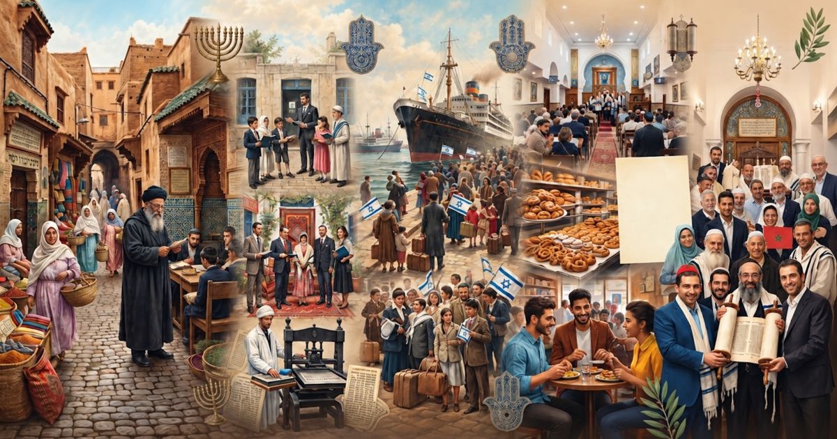 Histoire des Juifs du Maroc, de la vie communautaire traditionnelle à l’émigration vers Israël et aux communautés juives contemporaines