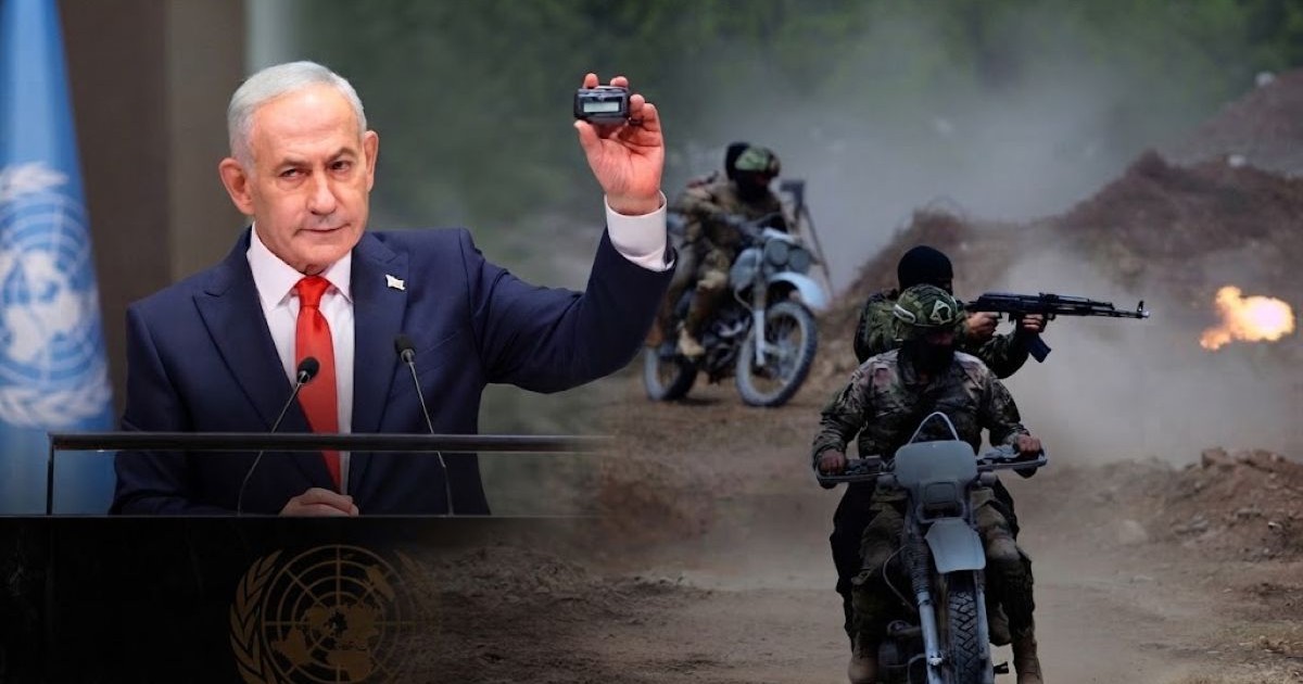 Benjamin Netanyahu s'exprimant avec fermeté à la tribune de l'Assemblée générale des Nations unies à New York.