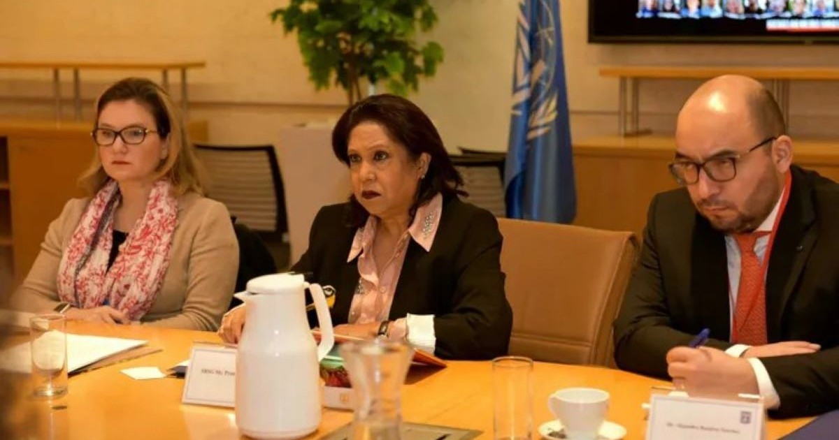 Pramila Patten, envoyée spéciale de l'ONU, lors de sa visite en Israël en février 2024 pour enquêter sur les violences sexuelles commises lors des attaques du 7 octobre.
