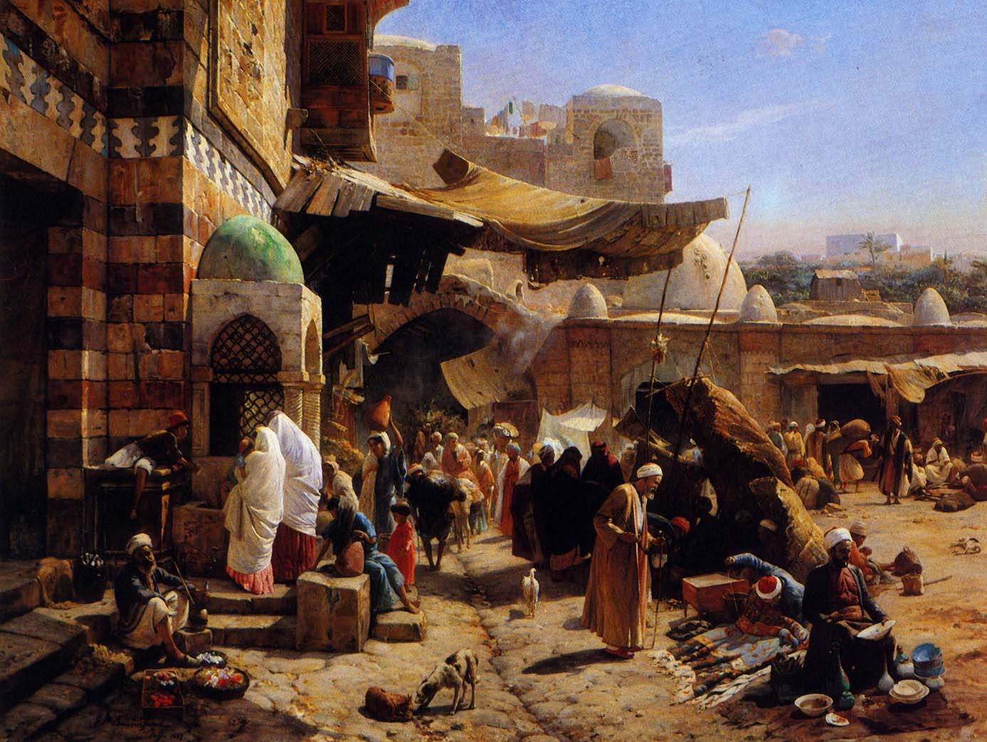 9. Jaffa, le marché. 1887. Huile sur toile 82 x 109.2 cm