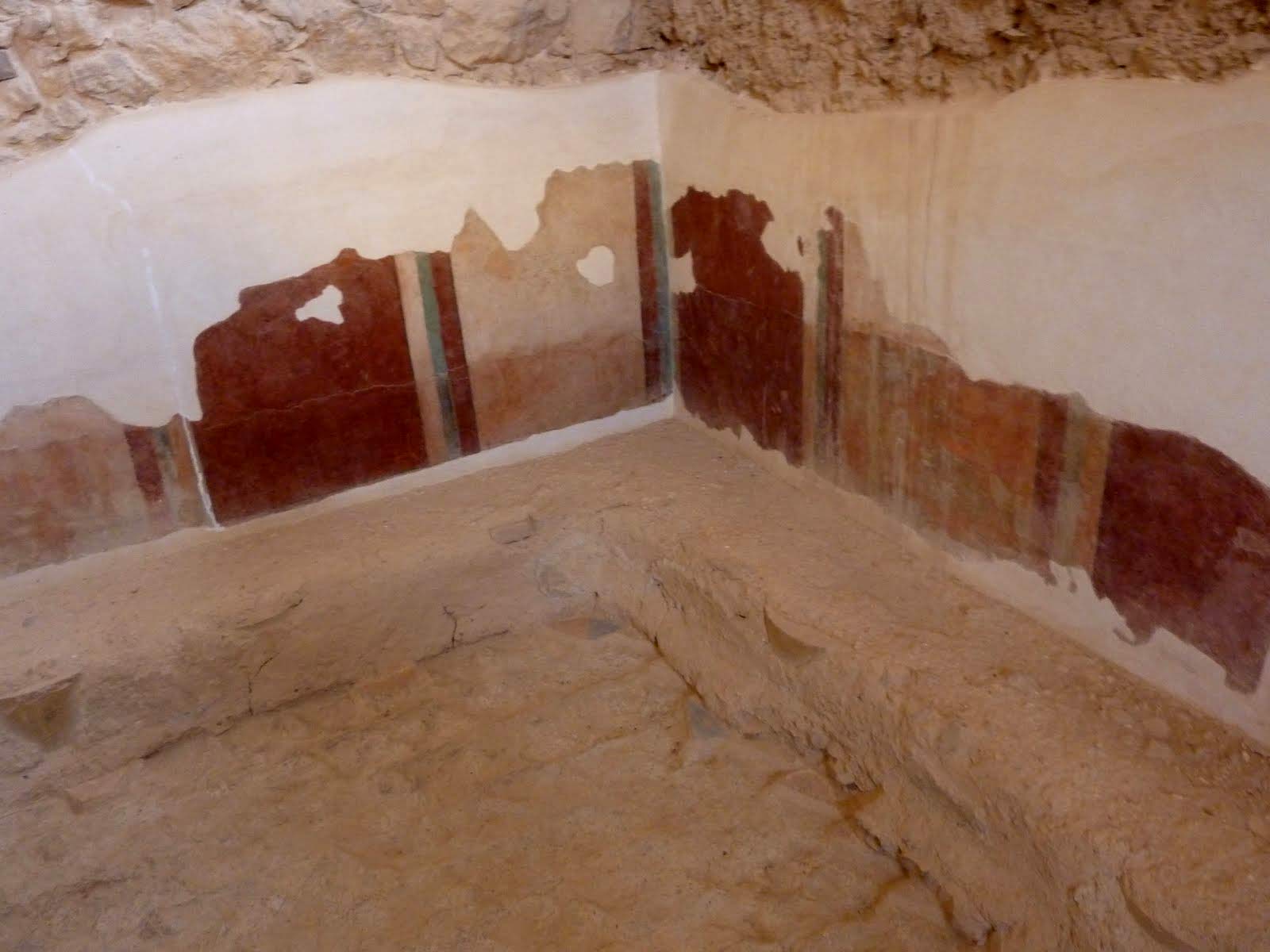 Mosaïque décorant le sol des chambres romaines, à l'époque du roi Hérode