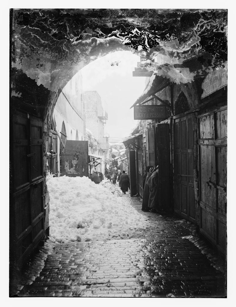 13. Jérusalem sous la neige - 1921.