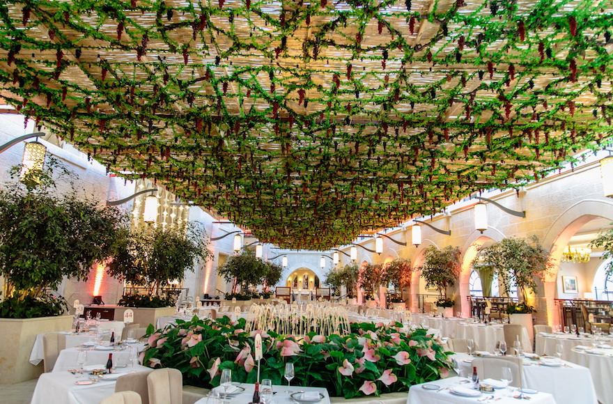 La Soukka grandiose de l'hôtel Waldorf Astoria à Jerusalem