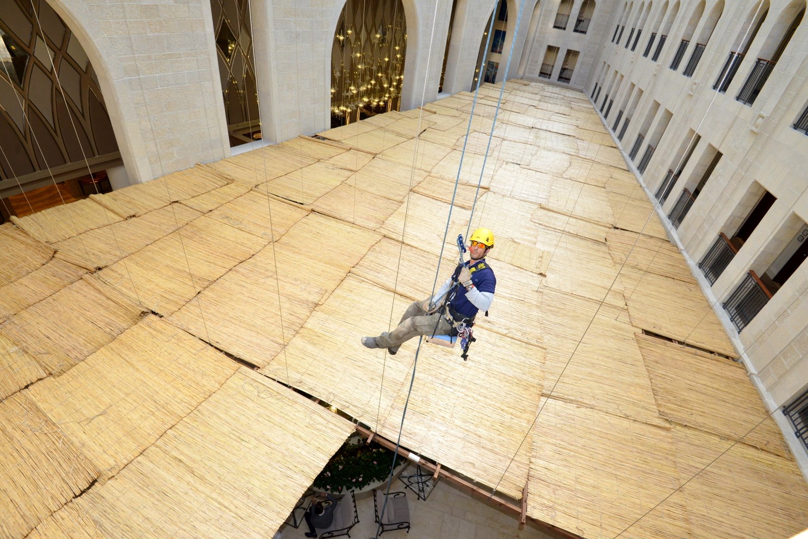 Les travaux. C'est presque fini.