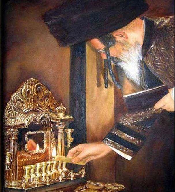 Le Rabbi allume