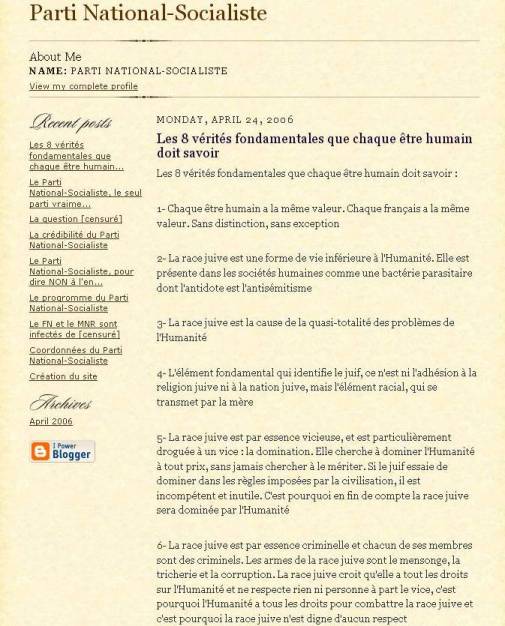 Un parti nazi en France ?