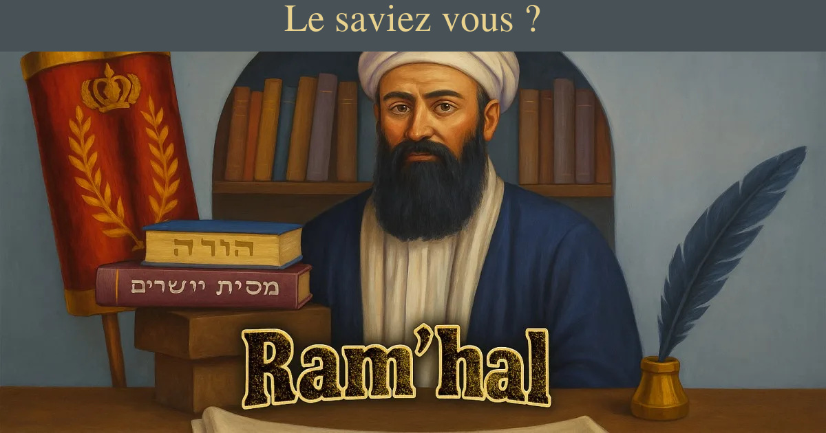 Le Ram'hal, ce grand Kabbaliste !