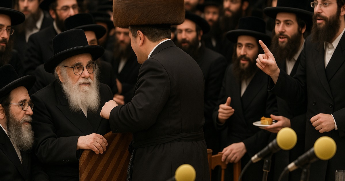 Rav Shakh dans une Bar Mitsva Belz