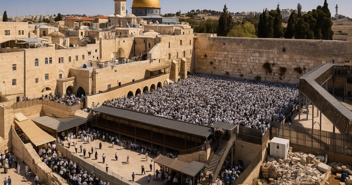 Magnifique vue du Kotel