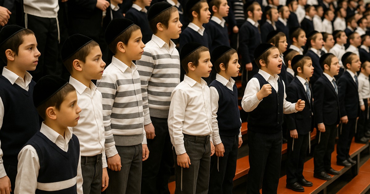 Chorale d'enfants particulièrement chaleureuse