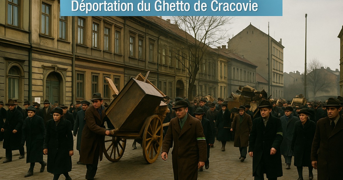 Déportation vers le Ghetto de Cracovie en 1940