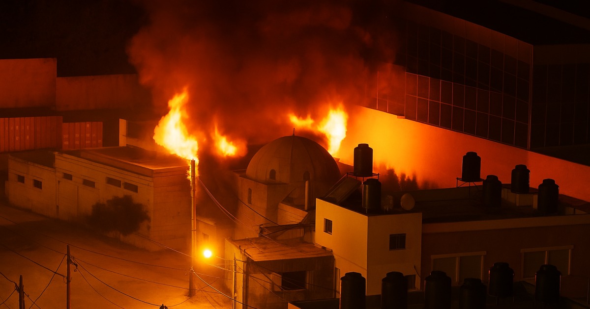 Des émeutiers palestiniens ont mis le feu au tombeau de Yossef