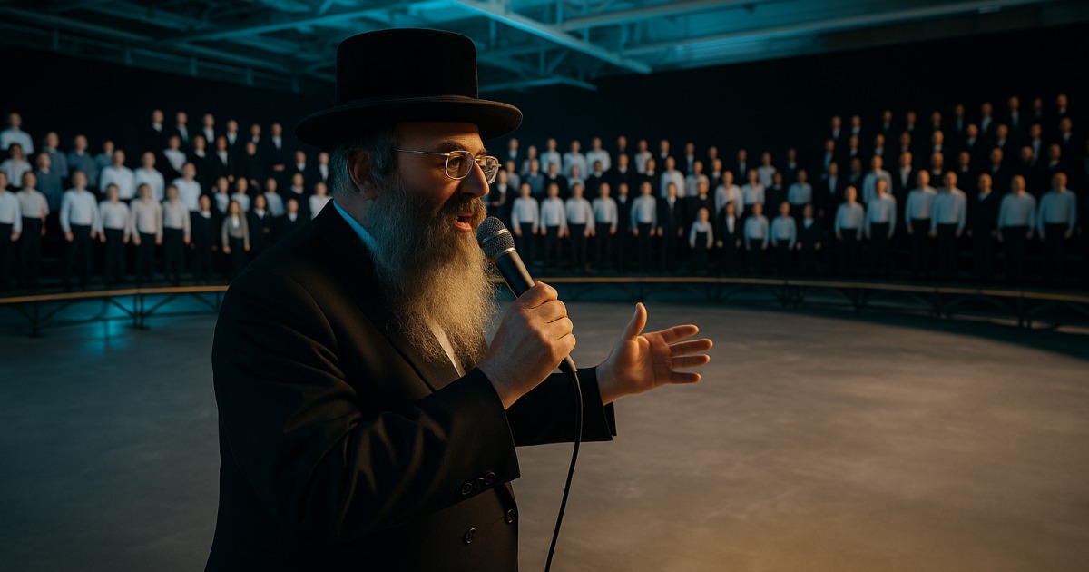 400 enfants réunis dans la chorale des 'Hassidim de Belz