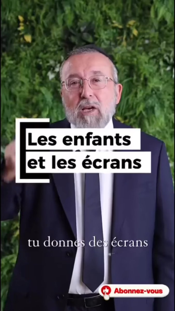 Les enfants et les écrans-Rav Cohen