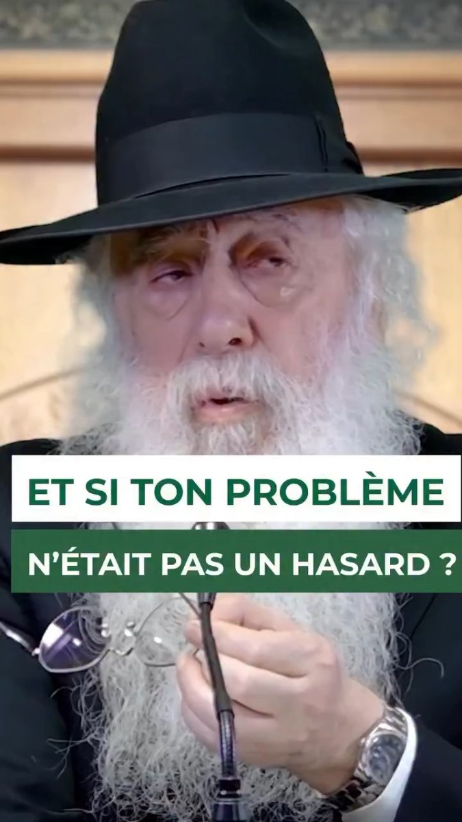 Si ton problème n'était pas un hasard-Rav Pinto