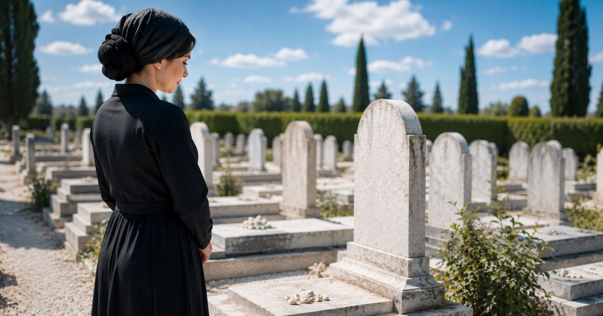 Une femme peut elle se rendre au cimetière ?