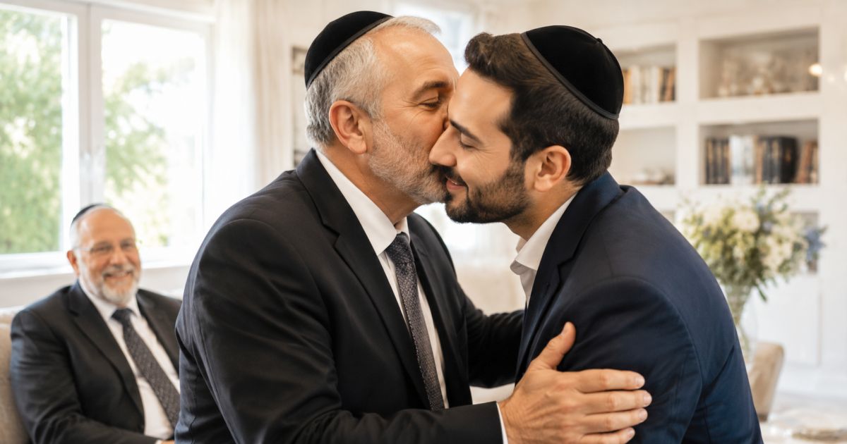 Embrasser les membres de sa famille