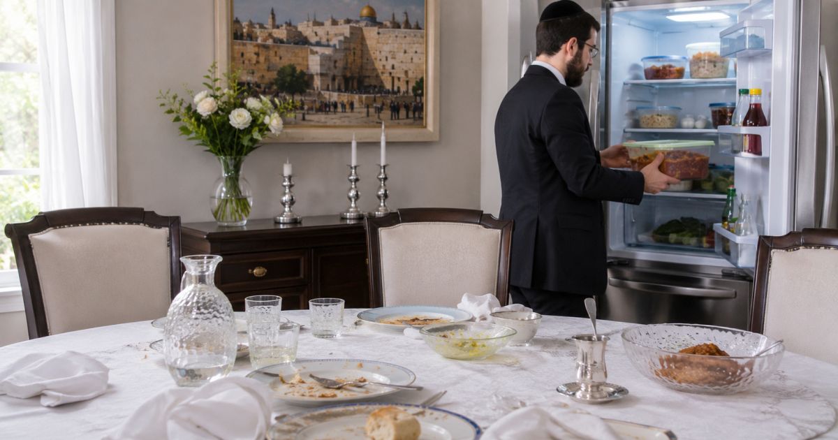 Débarrasser la table après la Sé’ouda Chélichite