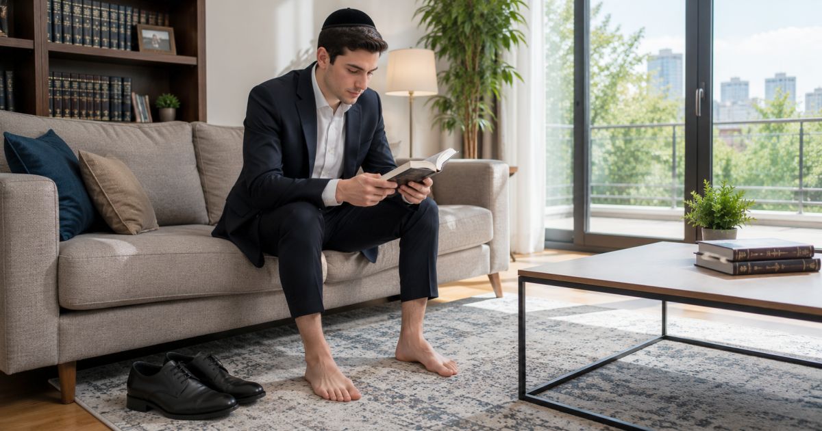 Un homme peut-il marcher pieds nus ?