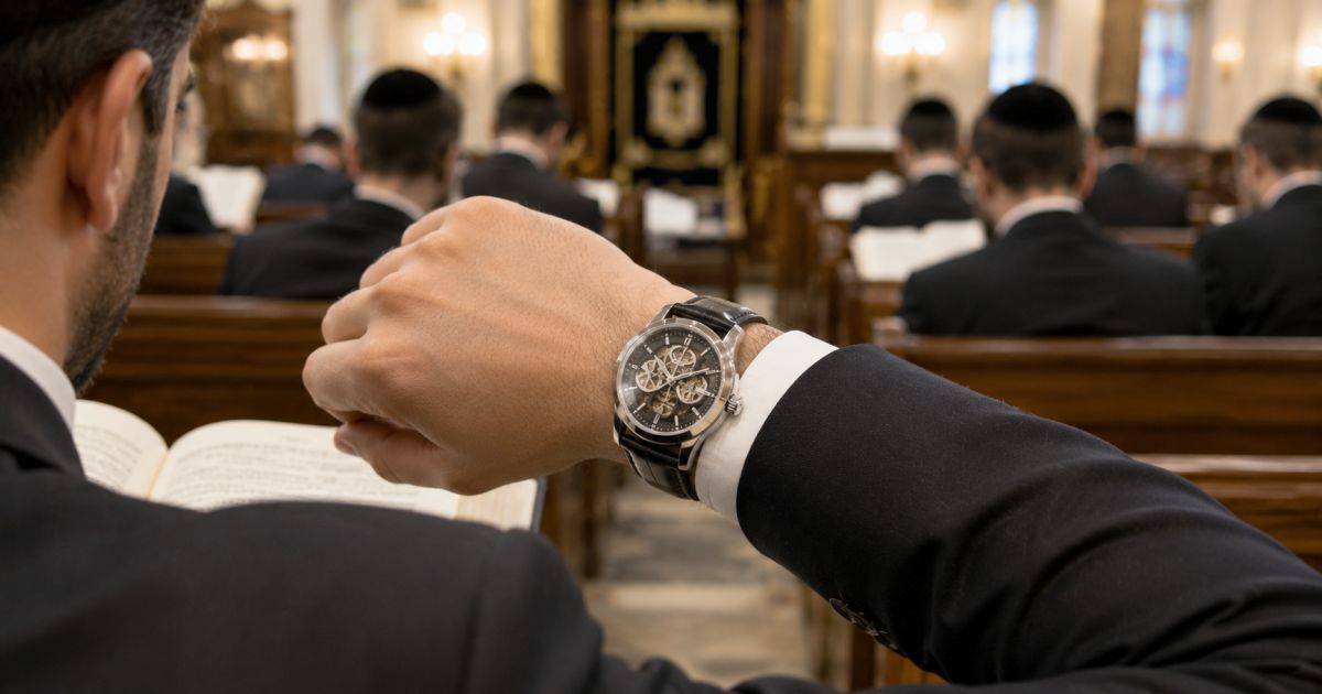 Porter une montre automatique le Chabbate