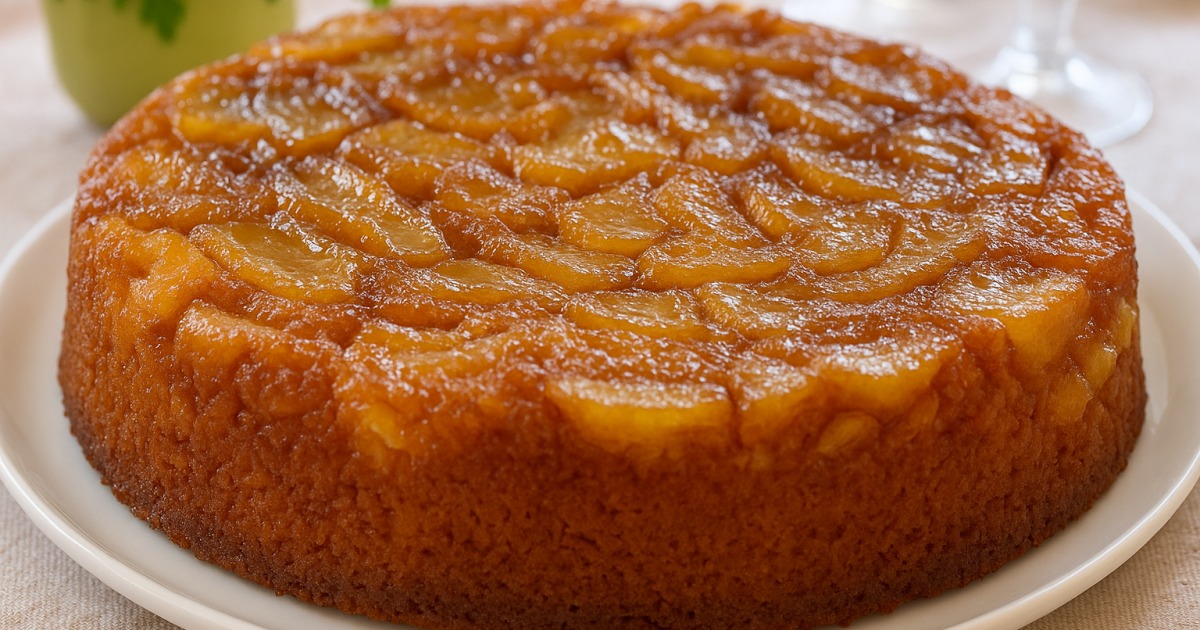Gâteau à la semoule, noix de coco et ananas