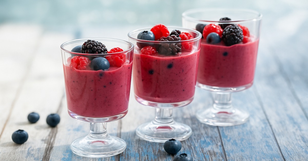 Smoothie aux fruits rouges