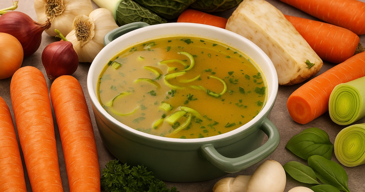 Bouillon de légumes maison