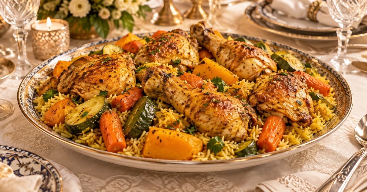 Séouda Mafsékète de Kippour : Poulet séfarade au riz et légumes