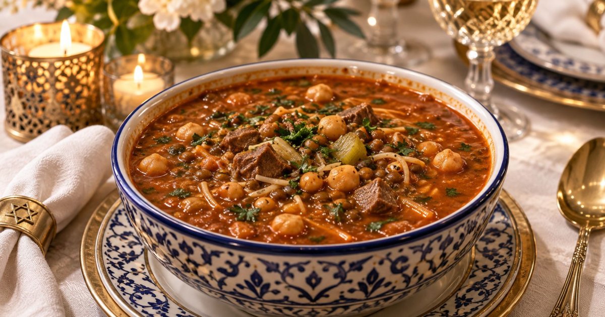 Harira judéo-marocaine pour la sortie de Kippour