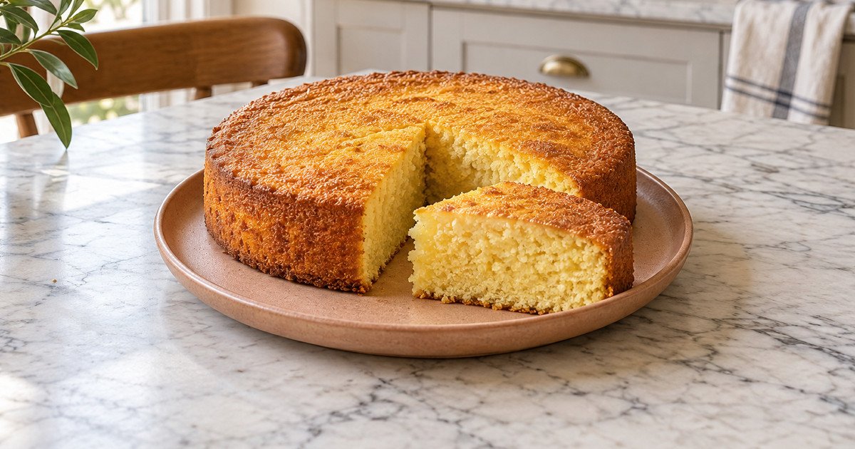 Gâteau à l’huile d’olive, au citron et à la cardamome